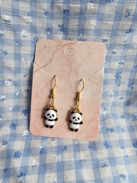 Kawaii Panda Earrings