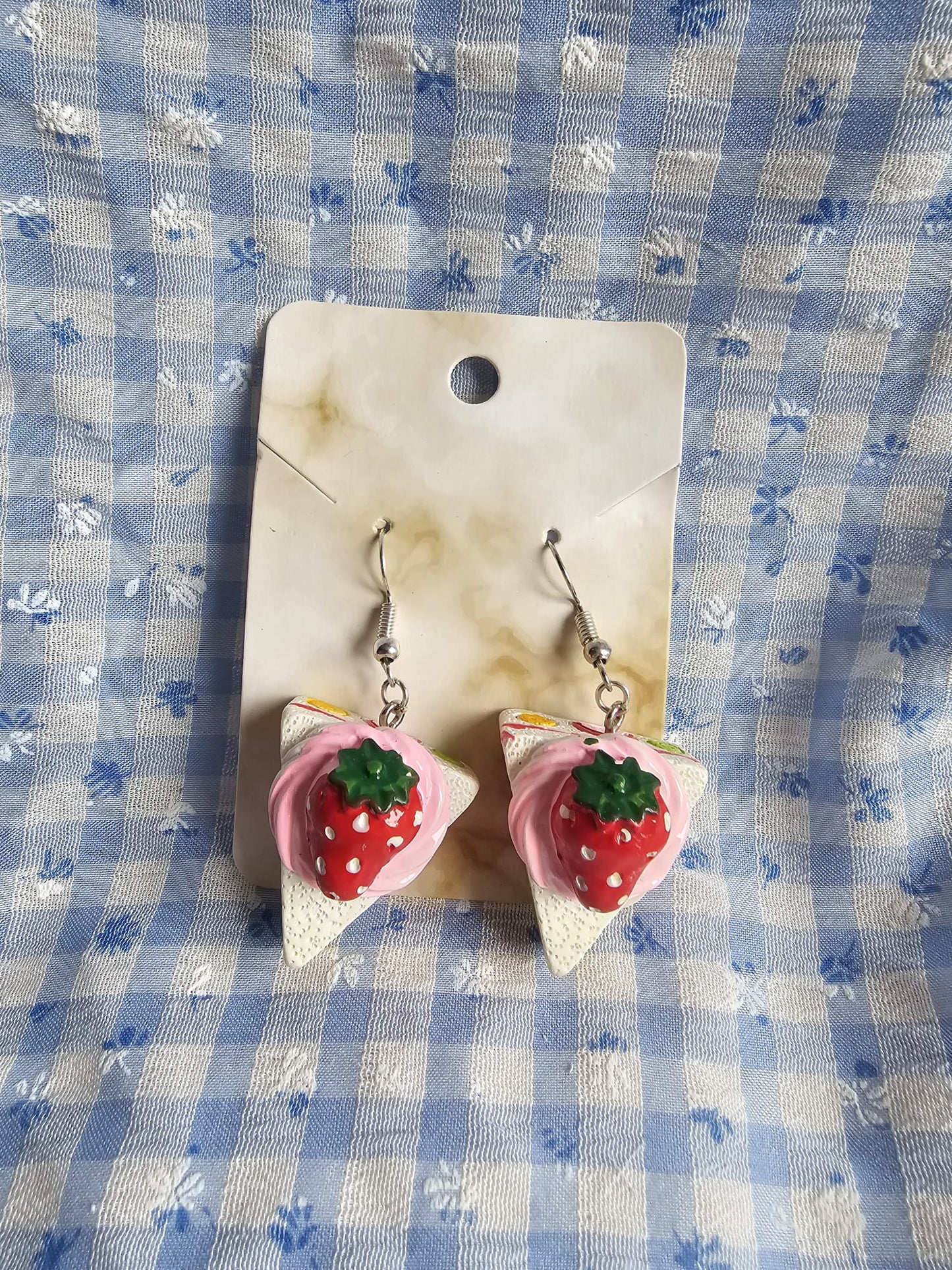 Kawaii Strawberry Shortcake Earrings