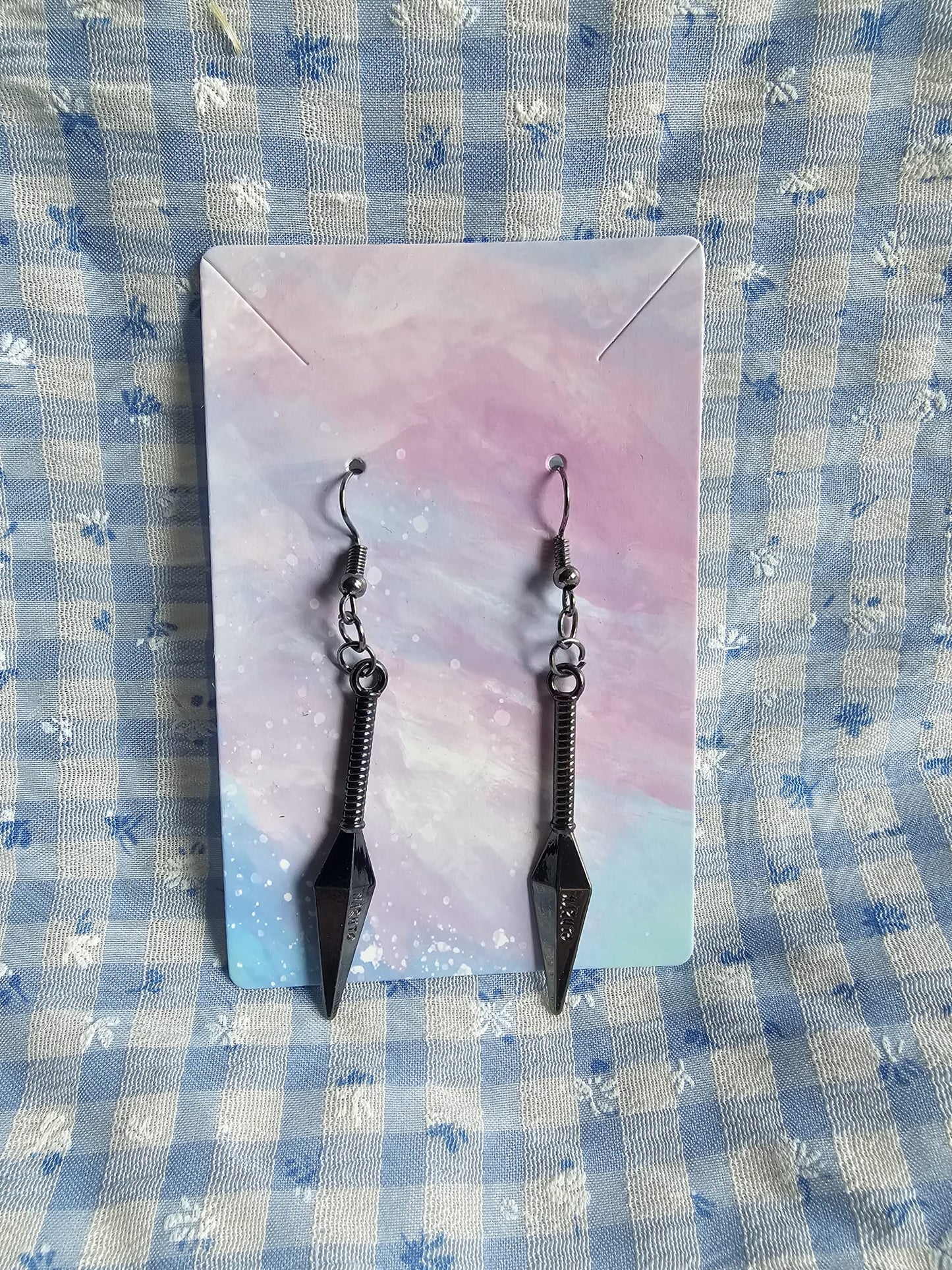 Ninja Weapon Inspired Earrings, Kunai, Shuriken