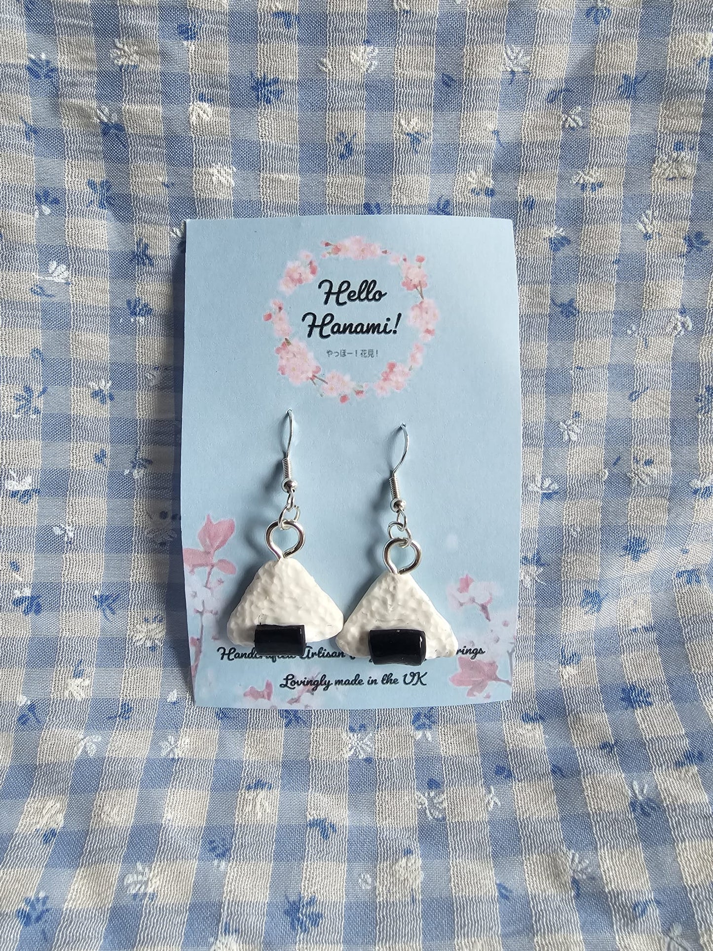 Japanese Onigiri Handmade Polymer Clay Earrings